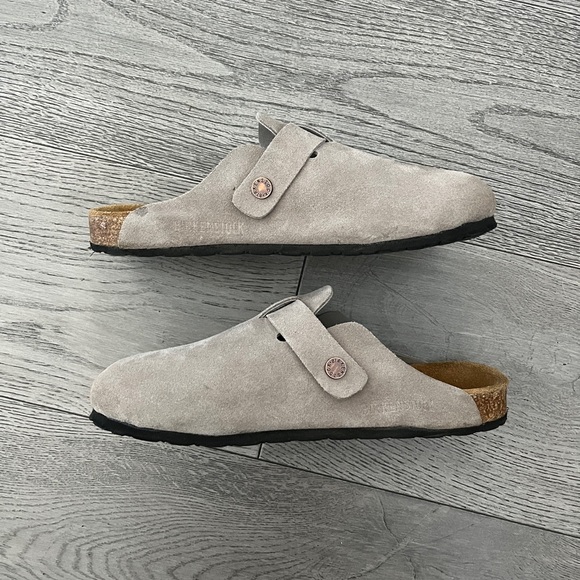 birkenstock boston clog suede grey - Picture 3 of 5